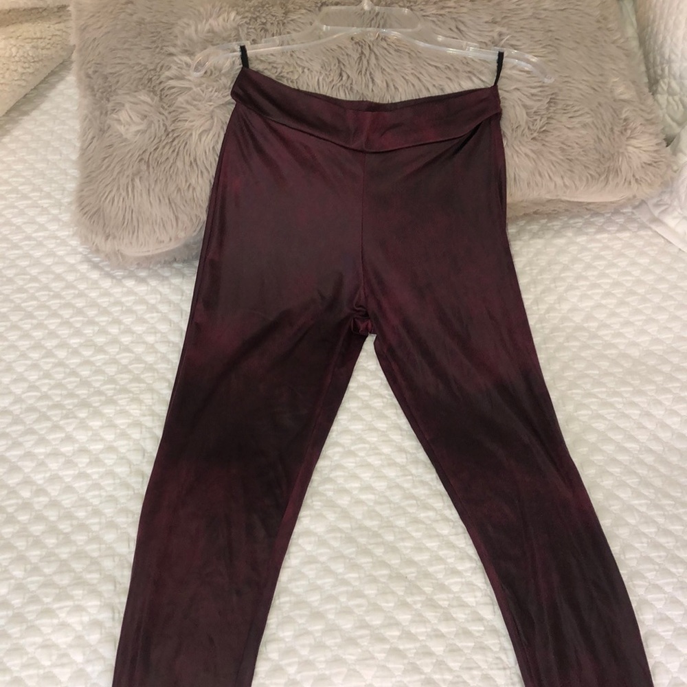 Faux leather leggings